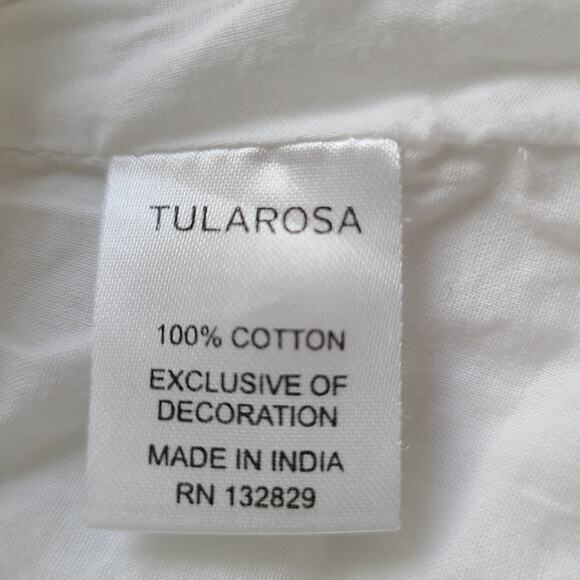 Tularosa White Cotton Eyelet Lace Mini Tent Dress Size Women's Small - Picture 9 of 11